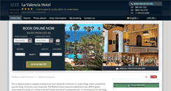 Desktop Screenshot of lavalenciahotel-lajolla.com