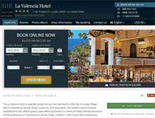 Tablet Screenshot of lavalenciahotel-lajolla.com